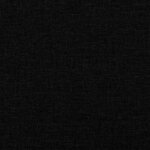 vidaXL Canapé 3 places avec oreillers décoratifs noir 180 cm tissu