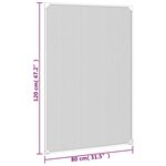 vidaXL Moustiquaire magnétique pour fenêtres blanc 80x120 cm
