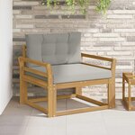 vidaXL Sofa de milieu extérieur Polyester Blanc