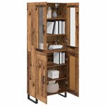 vidaXL Haut Armoire 2 Pièces Bois Ancien Bois d'ingénierie