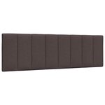 vidaXL Lit avec matelas Hanko marron foncé 160x200 cm tissu