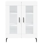 vidaXL Buffet haut Blanc 69 5x34x180 cm Bois d'ingénierie