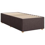 vidaXL Sommier à lattes de lit avec matelas Marron foncé 90x200 cm