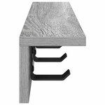 vidaXL Porte-manteau mural Sonoma gris 40 x 10.5 x 10.5 cm