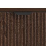 vidaXL Buffet Chêne marron 79 5 x 33 x 82 cm Bois d'ingénierie