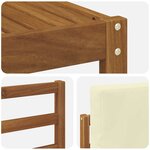 vidaXL Ensemble de canapés d'extérieur 11 pc Naturel et Crème