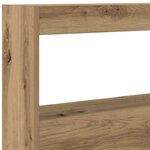 vidaXL Armoire tête de lit avec LED chêne artisanal 100x17x102 cm