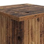 vidaXL Support de Plante 2 pc Bois ancien 30 5 x 30 x 60 5 cm