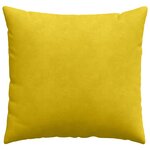vidaXL Coussins de canapé 2 Pièces Jaune 50 x 50 cm