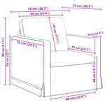 vidaXL Canapé 2 Pièces Gris foncé 158 x 78 x 80 cm Velours