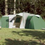 vidaXL Tente familiale à dôme 12 personnes vert imperméable