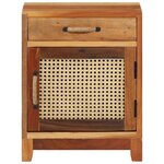 vidaXL Table de chevet 40x30x50 cm Bois de récupération massif