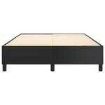 vidaXL Cadre de lit sans matelas noir 140x190 cm similicuir
