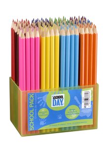 pot de 144 crayons de couleur 18 cm Assortis JPC