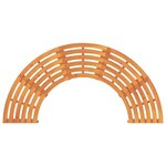 vidaXL Banc d'Arbre Marron 160 x 160 x 45cm Bois massif d'Eucalyptus