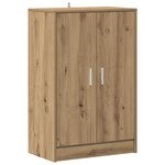 vidaXL Armoire à chaussures chêne artisanal bois d'ingénierie