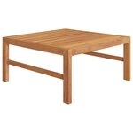 vidaXL Salon de jardin 2 Pièces avec coussins gris foncé Bois de teck