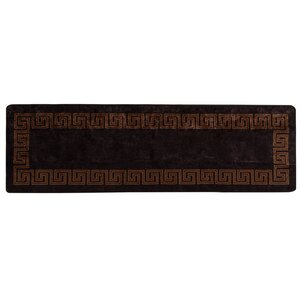 vidaXL Coureur de Tapis MARSA Noir 80 x 250 cm Polyester et PVC