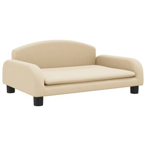 vidaXL Canapé pour enfants crème 70x45x30 cm tissu