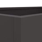 vidaXL Jardinière noir 62x40x39 cm acier
