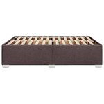 vidaXL Cadre de lit sans matelas marron foncé 140x200 cm tissu