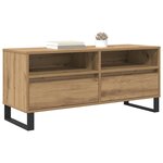 vidaXL Meuble TV avec tiroir Chêne artisanal 100 x 34 5 x 44 5 cm