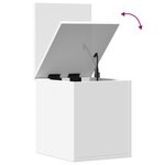 vidaXL Boîte de rangement blanc 30x35x35 cm bois d'ingénierie