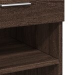 vidaXL Buffet haut chêne marron 80x42 5x124 cm bois d'ingénierie