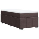 vidaXL Sommier à lattes de lit avec matelas Marron foncé 80x200 cm