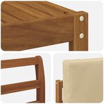 vidaXL Ensemble de canapés d'extérieur 6 pc Naturel et Beige