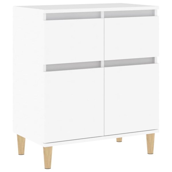 vidaXL Buffet Blanc 60x35x70 cm Bois d'ingénierie