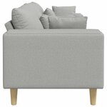 Sofa en tissu avec coussin Gris nuage 208 cm tissu
