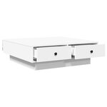vidaXL Table basse Blanc 90x90x28 cm Aggloméré