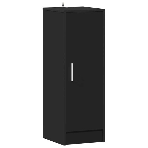 vidaXL Armoire à chaussures Noir 32x35x92 cm Bois d’ingénierie