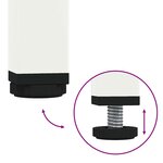 vidaXL Meuble TV blanc 101 5x39x43 5 cm acier laminé à froid