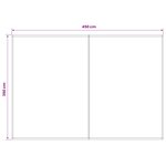 vidaXL Toile de rechange pour auvent Rouge et Blanc 450 × 350 cm