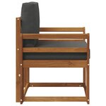 vidaXL Canapé d’extérieur Bois d'acacia massif et polyester Naturel