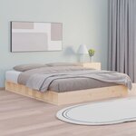 vidaXL Cadre de lit 140x200 cm Bois massif