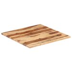 vidaXL Dessus de table Bois solide 25-27 mm 80x80 cm