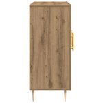 vidaXL Buffet chêne artisanal 90 x 34 x 80 cm Bois d'ingénierie