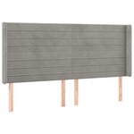 vidaXL Sommier à lattes de lit matelas et LED Gris clair 160x200 cm