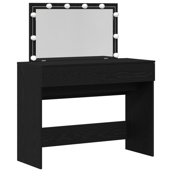 vidaXL Coiffeuse Chêne noir 100 x 40 x 120 cm Bois d'ingénierie