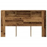 vidaXL Armoire de tête de lit vieux bois 180x18 5x102 5 cm