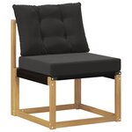 vidaXL Ensemble de canapés d'extérieur 7 pc Blanc et noir