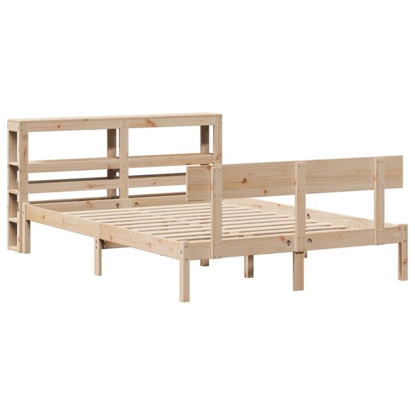 vidaXL Cadre de lit sans matelas 120x190 cm bois de pin massif