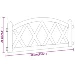 vidaXL Bordures de pelouse 17 Pièces Rouge 10 m PP