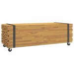 vidaXL Table basse 110x45x35 cm bois massif de teck