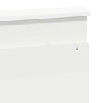vidaXL Tête de lit avec tête de lit Blanc 150 cm Bois d'ingénierie