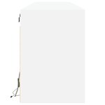 vidaXL Meuble TV mural avec LED blanc 180x31x45 cm