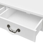 vidaXL Table basse avec 4 tiroirs Blanc
